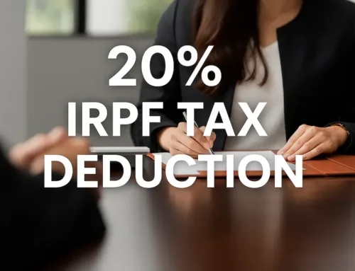 20% IRPF Deduction for New Self-Employed Workers